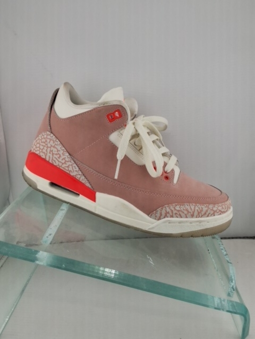 Jordan Women's Pink and Red Retro Sneaker